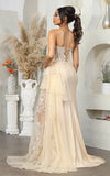 Load image into Gallery viewer, Wholesale Prom Dress High Slit Sheath Sweetheart Gown By LA2072