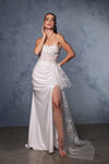 Load image into Gallery viewer, Wholesale Wedding Gown High Slit Sweetheart Bridal Dress By LA2072