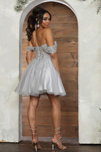 Load image into Gallery viewer, LA Merchandise LA2080 Leafy Pattern Tulle Off- Shoulder Dama Dress - - Dress LA Merchandise