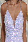 Load image into Gallery viewer, LA Merchandise LA2083 Sequin V-Neck Short Homecoming Dress - - Dress LA Merchandise