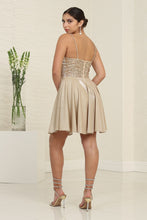 Load image into Gallery viewer, LA Merchandise LA2096 Short Corset Glitter A-line Hoco Dress - - Dress LA Merchandise