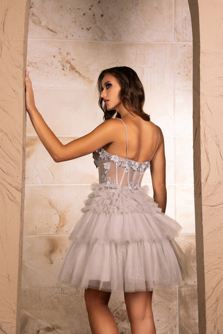 Wholesale Semi Formal Dress A-Line Sweetheart Neck By LA2097
