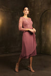 Load image into Gallery viewer, LA Merchandise LA2100 Modest Tea Length Short Mother of Bride Dress