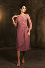 Load image into Gallery viewer, LA Merchandise LA2100 Modest Tea Length Short Mother of Bride Dress