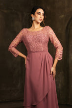 Load image into Gallery viewer, LA Merchandise LA2100 Modest Tea Length Short Mother of Bride Dress