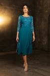 Load image into Gallery viewer, LA Merchandise LA2100 Modest Tea Length Short Mother of Bride Dress