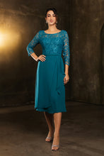 Load image into Gallery viewer, LA Merchandise LA2100 Modest Tea Length Short Mother of Bride Dress