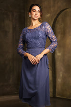 Load image into Gallery viewer, LA Merchandise LA2100 Modest Tea Length Short Mother of Bride Dress