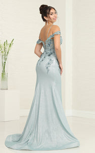 Wholesale Evening Gown Cold Shoulder Sheath Dress By LA2103