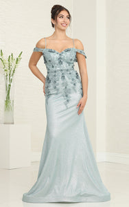 Wholesale Evening Gown Cold Shoulder Sheath Dress By LA2103
