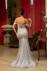 Wholesale Evening Gown Cold Shoulder Sheath Dress By LA2103