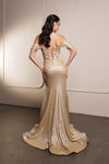Load image into Gallery viewer, LA Merchandise LA2104 Off-Shoulder Embroidered Long Prom Gown
