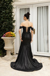 Load image into Gallery viewer, LA Merchandise LA2104 Off-Shoulder Embroidered Long Prom Gown