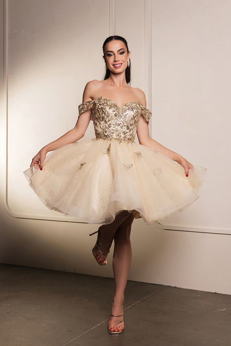 Wholesale Homecoming Sweetheart Neckline A-Line Dress By LA2105