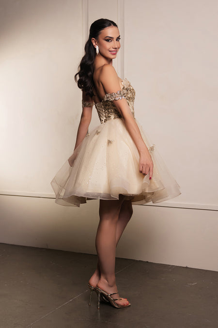 Wholesale Homecoming Sweetheart Neckline A-Line Dress By LA2105