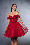 Load image into Gallery viewer, Wholesale Homecoming Sweetheart Neckline A-Line Dress By LA2105