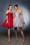 Load image into Gallery viewer, Wholesale Homecoming Sweetheart Neckline A-Line Dress By LA2105