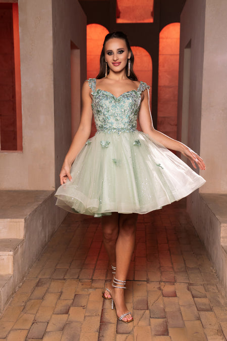 Wholesale Homecoming Sweetheart Neckline A-Line Dress By LA2105