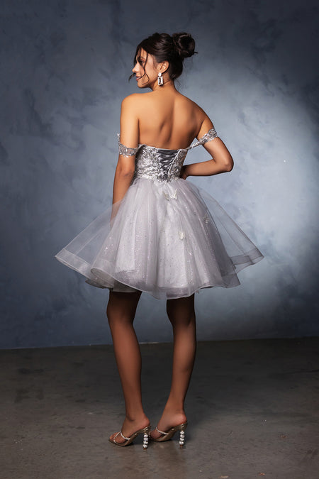 Wholesale Homecoming Sweetheart Neckline A-Line Dress By LA2105