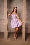 Load image into Gallery viewer, Wholesale Semi Formal Hoco Short V-Neck A-Line Dress By LA2107