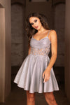 Load image into Gallery viewer, Wholesale Semi Formal Hoco Short V-Neck A-Line Dress By LA2107