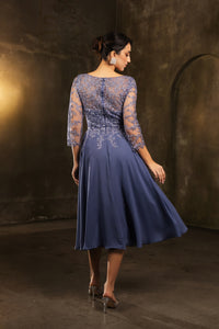 Wholesale Mother Of The Bride A-Line V-Neck Semi-Formal Dress By LA2108