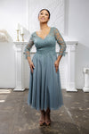 Load image into Gallery viewer, Wholesale Mother Of The Bride A-Line V-Neck Semi-Formal Dress By LA2108 - - Dress LA Merchandise