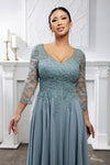 Load image into Gallery viewer, Wholesale Mother Of The Bride A-Line V-Neck Semi-Formal Dress By LA2108 - - Dress LA Merchandise