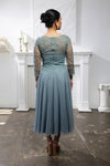 Load image into Gallery viewer, Wholesale Mother Of The Bride A-Line V-Neck Semi-Formal Dress By LA2108 - - Dress LA Merchandise