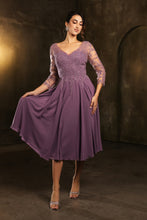 Load image into Gallery viewer, Wholesale Mother Of The Bride A-Line V-Neck Semi-Formal Dress By LA2108