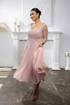 Load image into Gallery viewer, Wholesale Mother Of The Bride A-Line V-Neck Semi-Formal Dress By LA2108 - - Dress LA Merchandise