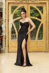 Load image into Gallery viewer, Wholesale Prom Dress Strapless Sheath Evening Gown By LA2109