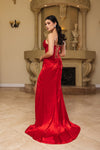 Load image into Gallery viewer, Wholesale Prom Dress Strapless Sheath Evening Gown By LA2109