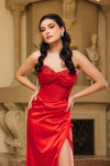 Load image into Gallery viewer, Wholesale Prom Dress Strapless Sheath Evening Gown By LA2109