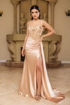 Load image into Gallery viewer, Wholesale Red Carpet Dress Sleeveless Sheath Gown By LA2111