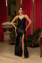 Load image into Gallery viewer, Wholesale Formal Dress V-Neck Spaghetti Straps Gown By LA2112