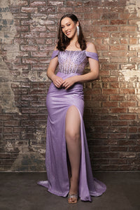 Wholesale Prom Dress Off The Shoulder Sheath Evening Gown By LA2115