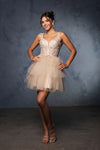 Load image into Gallery viewer, Wholesale Cocktail A-Line Spaghetti Strap Semi Formal Dress By LA2116 - - Dress LA Merchandise