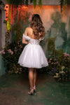 Load image into Gallery viewer, Wholesale Semi Formal Off The Shoulder A-Line Dress By LA2117