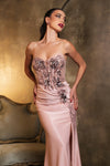 Load image into Gallery viewer, Wholesale Prom Dress Strapless Sheath Evening Gown By LA2119