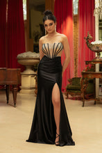 Load image into Gallery viewer, Wholesale Gala Dress Straight Across Neck Strapless Gown By LA2120