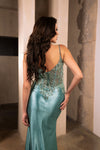 Load image into Gallery viewer, Wholesale Evening Gown V-Neck Spaghetti Strap Sheath Dress By LA2122 - - Dress LA Merchandise