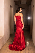 Load image into Gallery viewer, Wholesale Pageant Dress V-Neck Spaghetti Strap Evening Gown By LA2123