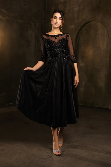 Wholesale Cocktail Dress Sequin A-Line Semi-Formal Dress By LA2124