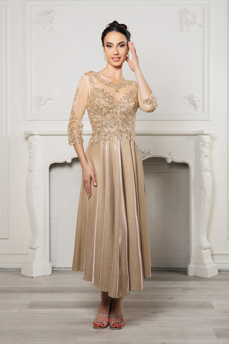 Wholesale Cocktail Dress Sequin A-Line Semi-Formal Dress By LA2124