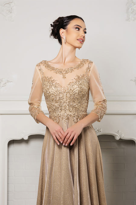 Wholesale Cocktail Dress Sequin A-Line Semi-Formal Dress By LA2124