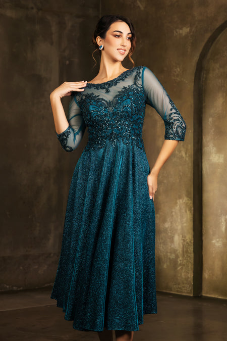 Wholesale Cocktail Dress Sequin A-Line Semi-Formal Dress By LA2124