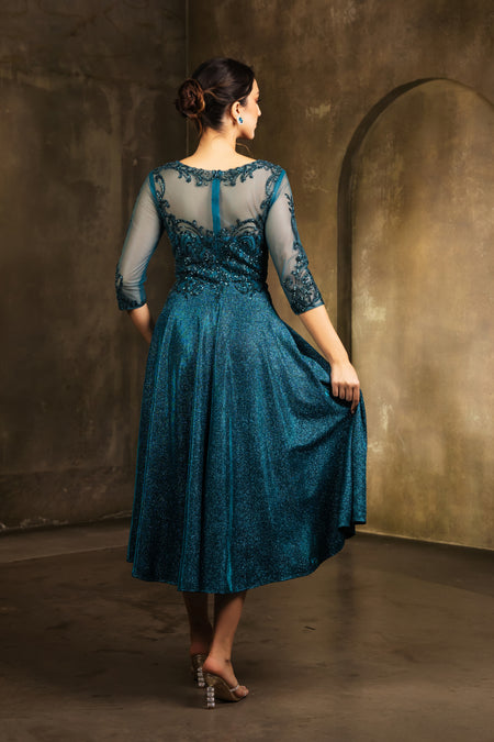 Wholesale Cocktail Dress Sequin A-Line Semi-Formal Dress By LA2124