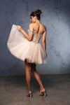 Load image into Gallery viewer, Wholesale Graduation Off Shoulder Sleeveless Hoco Dress By LA2129