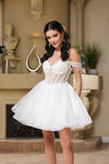 Load image into Gallery viewer, Wholesale Graduation Off Shoulder Sleeveless Hoco Dress By LA2129